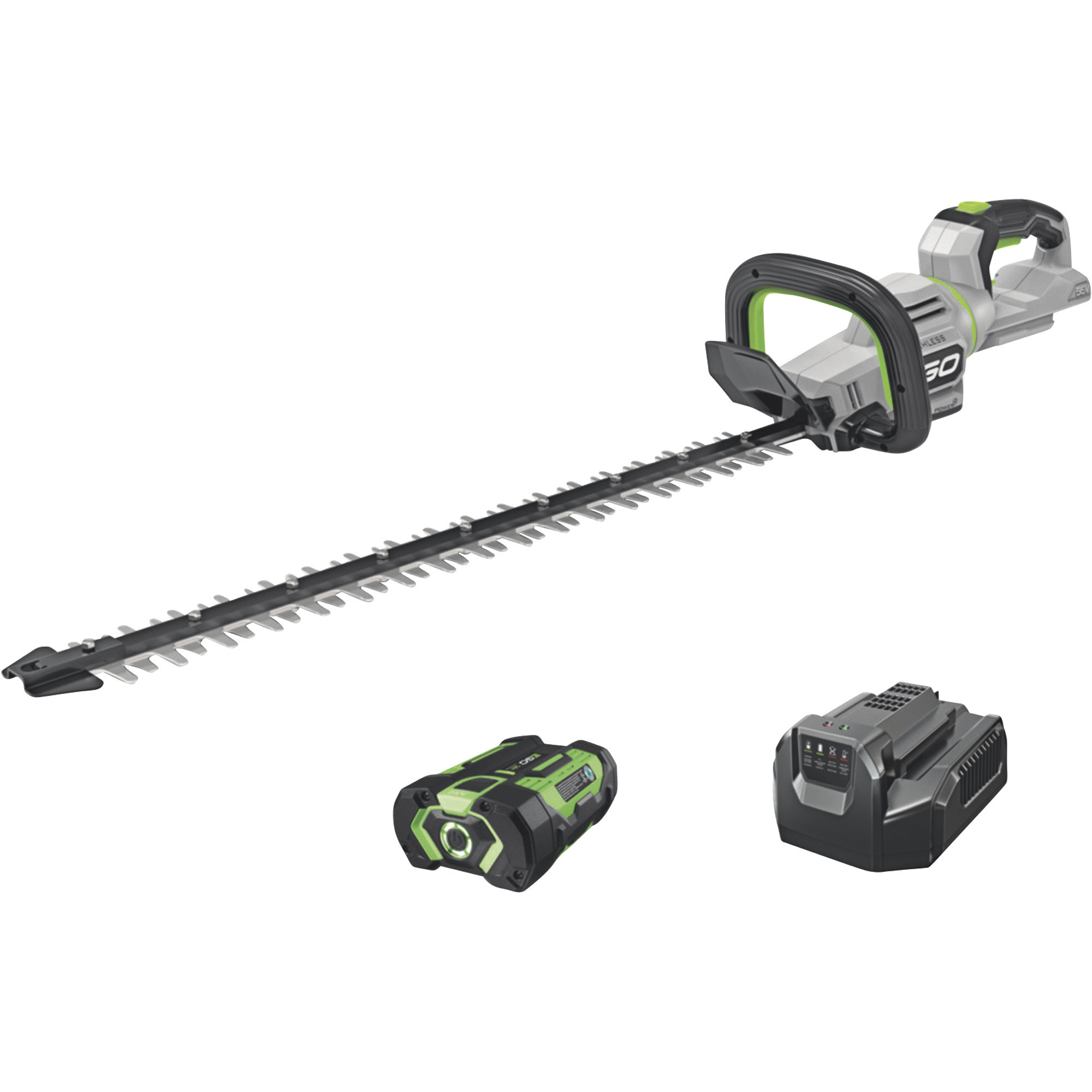 EGO Power+ Cordless Hedge Trimmer, 26in. Blades, 2.5Ah Battery, Model# Ht2601